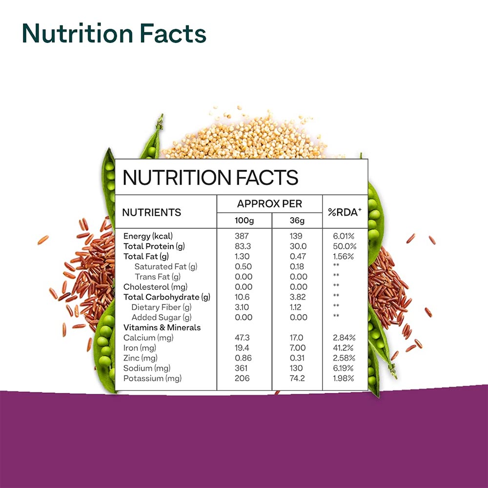 supplement - Oziva Organic Plant Protein,  500 g  Unflavoured 