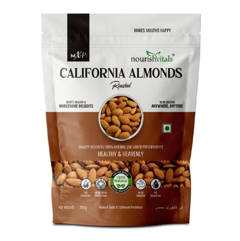 1 - NourishVitals California Almonds, Roasted 200 g
