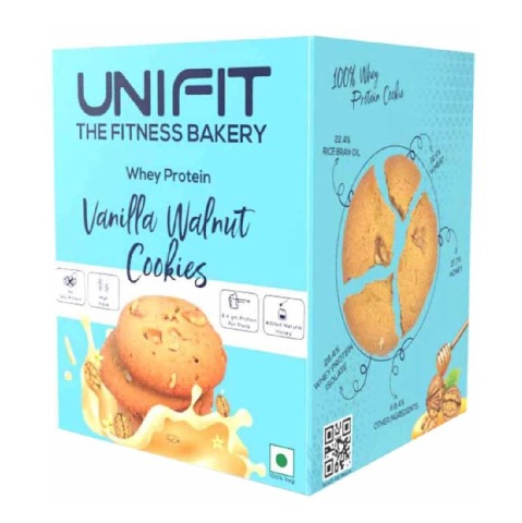 1 - UNIFIT Whey Protein Cookies,  6 Cookie(s)/Pack  Vanilla Walnut 