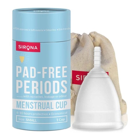 1 - Sirona Pad Free Periods Menstrual Cup,  1 Piece(s)/Pack  for Women (Small) 