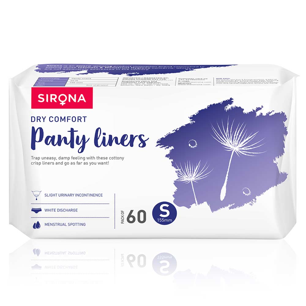 1 - Sirona Ultra-Thin Premium Panty Liners,  60 Piece(s)/Pack  Regular Flow (Small) 