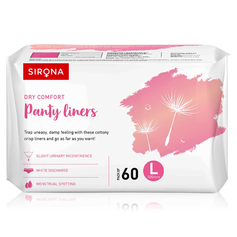 1 - Sirona Ultra-Thin Premium Panty Liners,  60 Piece(s)/Pack  Regular Flow (Large) 