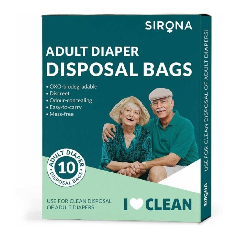 1 - Sirona Diaper Disposal Bags,  10 Piece(s)/Pack  for Men and Women (Adult) 