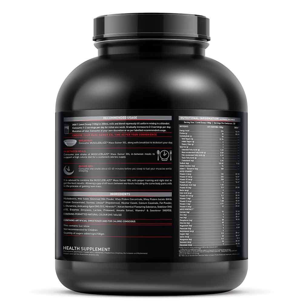 6 - MuscleBlaze Mass Gainer XXL OP,  6.6 lb  Mango Burst 