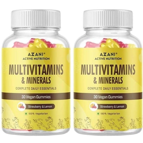 1 - Azani Active Nutrition Multivitamin & Minerals, 30 gummies Strawberry & Lemon (Pack of 2)