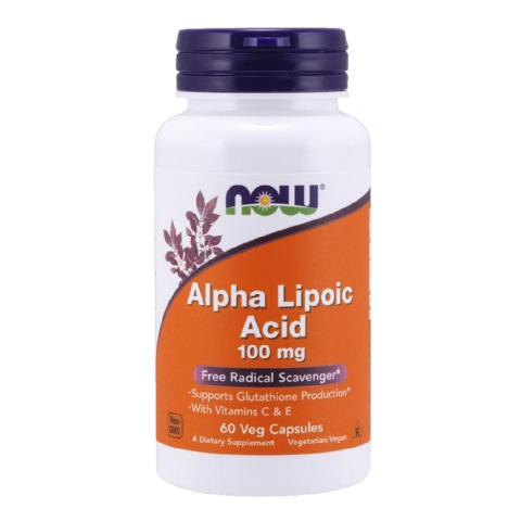 1 - Now Alpha Lipoic Acid (100 mg),  60 capsules 