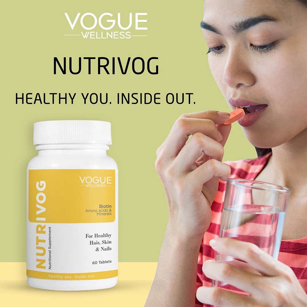 3 - Vogue Wellness Nutrivog,  60 tablet(s)  Unflavoured (Pack of 3) 