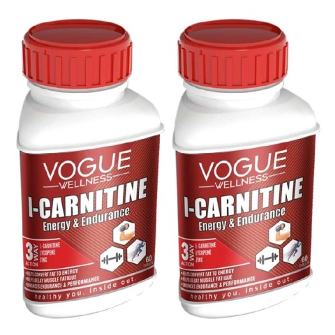 1 - Vogue Wellness L-Carnitine, 60 tablet(s) Unflavoured (Pack of 2)
