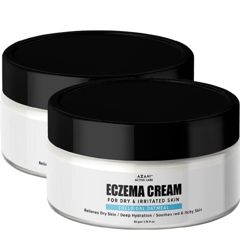 1 - Azani Active Care Eczema Cream, 50 g for Dry & Irritated Skin Pack of 2