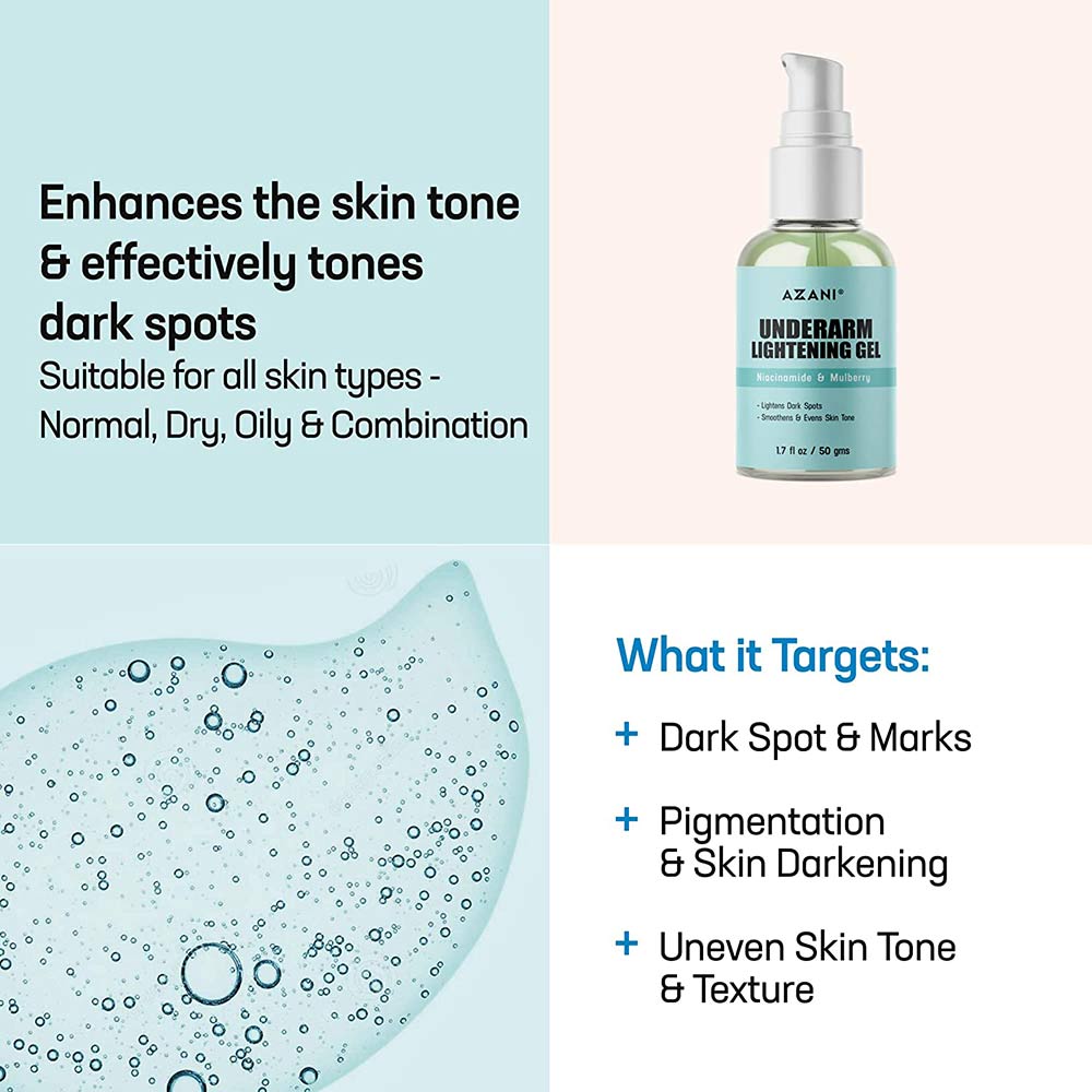 4 - Azani Active Care Underarm Lightening Gel,  50 g  Niacinamide & Mulberry 