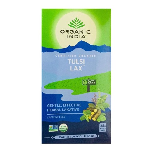 1 - Organic India Tulsi Lax Tea, Unflavoured 25 Piece(s)/Pack