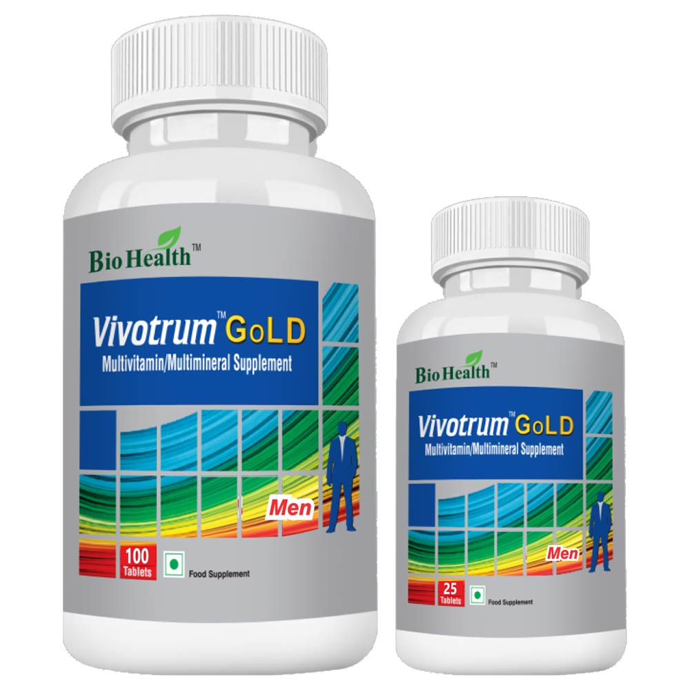 3 - Bio Health Vivotrum Gold Men,  125 tablet(s)  Unflavoured Combo 