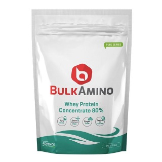 Advance Nutratech BulkAmino Whey Protein Concentrate 80%, 2.2 Lb Unflavoured