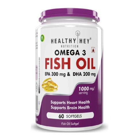 Omega 3 Fish Oil 1000 mg with 300 EPA and 200 DHA at Best Price in India |  Healthkart.com