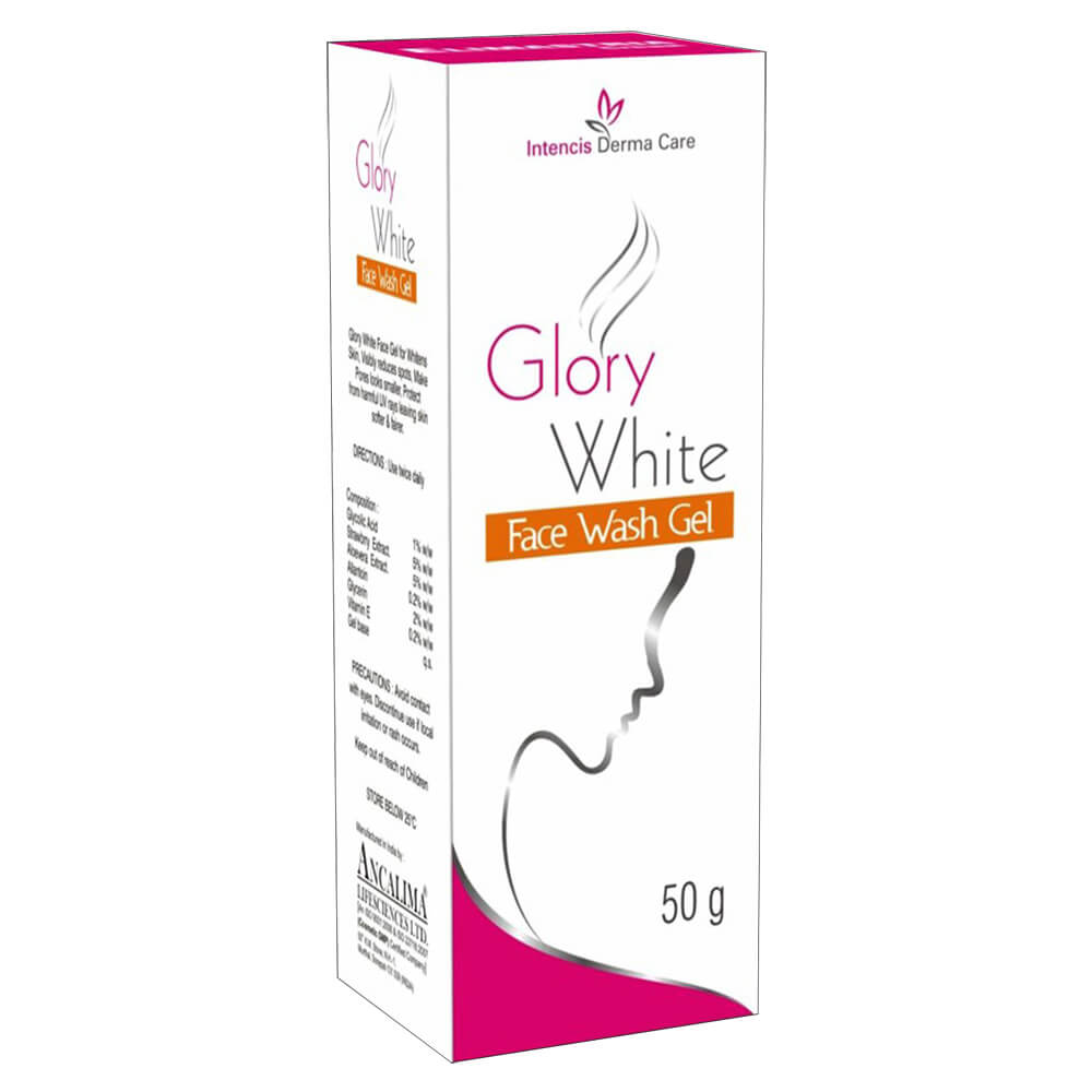 Intencis Derma Care Glory White Face Wash Gel,  50 g  All Skin Type 