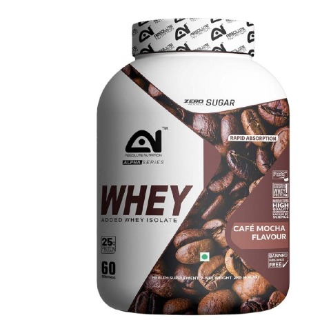 1 - Absolute Nutrition Whey Protein, 4.4 lb Cafe Mocha