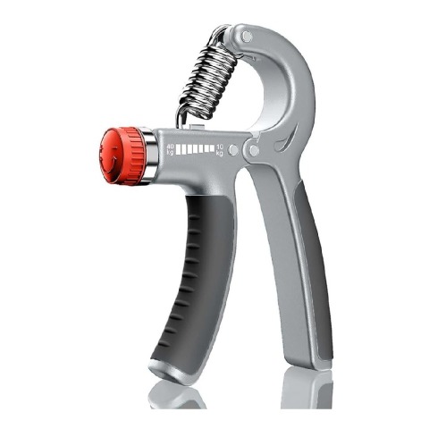 1 - Strauss Adjustable Hand Grip Strengthener,  Grey and Black 