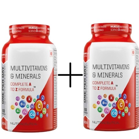 1 - Muscle Science Multivitamins and Minerals for Men,  60 softgels  Buy 1 Get 1 Free 