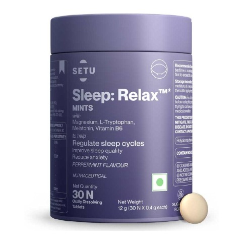 1 - Setu Sleep: Relax Mints,  30 tablet(s)  Peppermint 