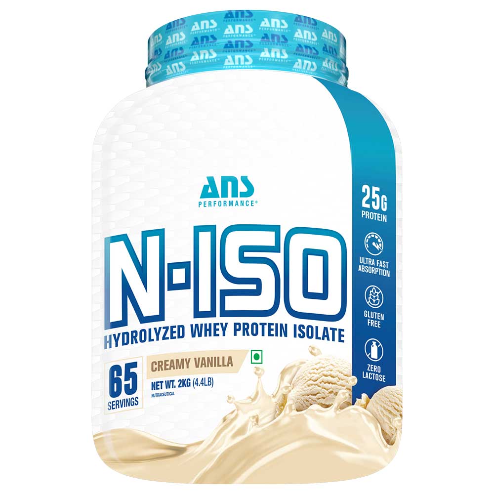 1 - ANS Performance N ISO Hydrolysed Whey Protein Isolate,  4.4 lb  Creamy Vanilla 
