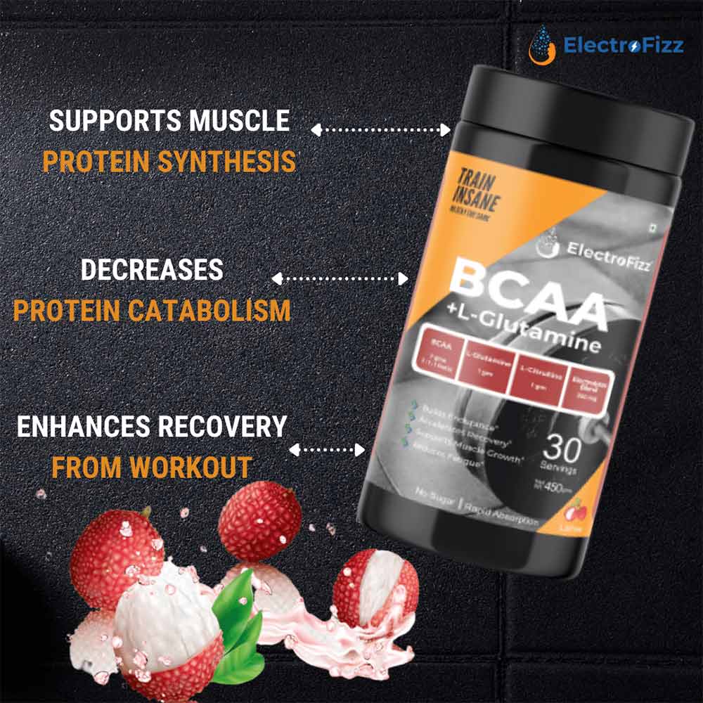 2 - ElectroFizz BCAA + L-Glutamine,  0.99 lb  30 Servings  Litchee 