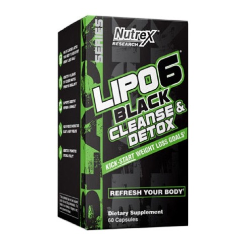 1 - Nutrex Lipo 6 Black Cleanse & Detox,  60 capsules  Unflavoured 
