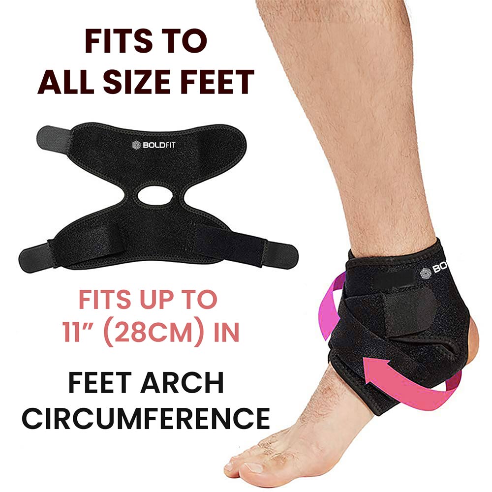 7 - Boldfit Ankle Support,  Black  Free Size 