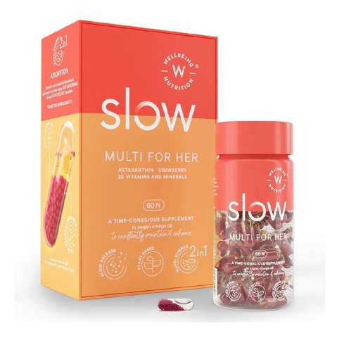 1 - Wellbeing Nutrition Slow Multi for Her,  60 capsules  Unflavoured 