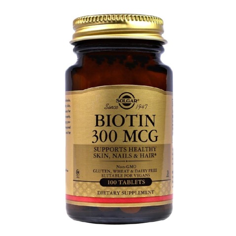 Solgar Biotin 300 mcg,  Unflavoured  100 tablet(s) 