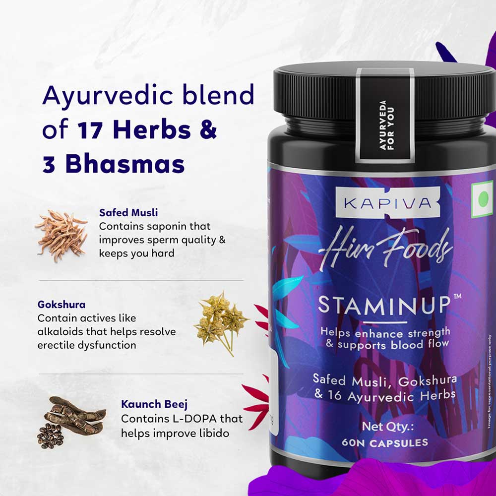 6 - Kapiva Him Foods Staminup,  60 capsules 
