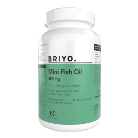 1 - Briyo Mini Fish Oil,  60 softgels 