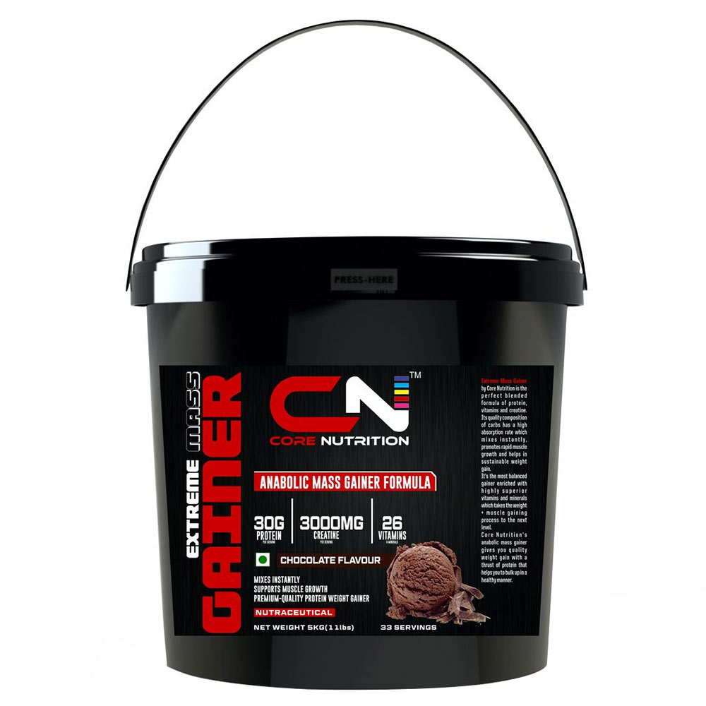 1 - Core Nutrition Extreme Mass Gainer,  11 lb  Chocolate 