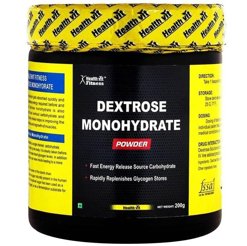 Healthvit Dextrose Monohydrate Powder,  0.44 lb  Unflavoured 