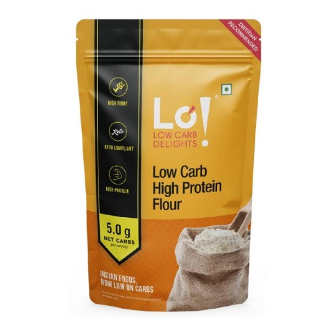 1 - Lo! Foods Low Carb High Protein Atta,  8g of Protein per Roti | Healthy Atta  1 kg 