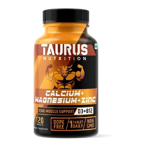 1 - Taurus Nutrition Calcium+Magnesium+Zinc,  120 tablet(s)  Unflavoured 