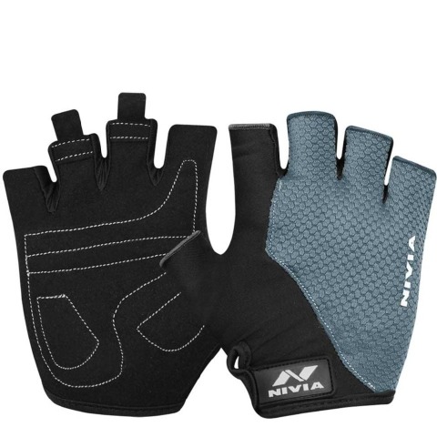 1 - Nivia Coral Sports Gloves,  Black/Grey  Medium 