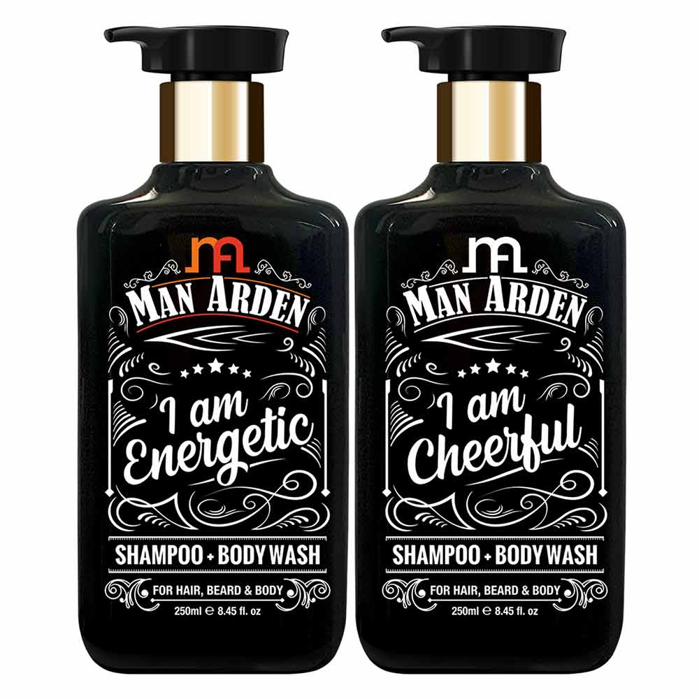 Man Arden Shampoo + Body Wash Combo,  2 Piece(s)/Pack  I am Energetic, I am Cheerful 