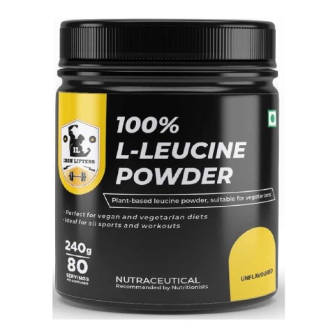 1 - IRON LIFTERS 100% L-Leucine Powder, 0.52 lb Unflavored