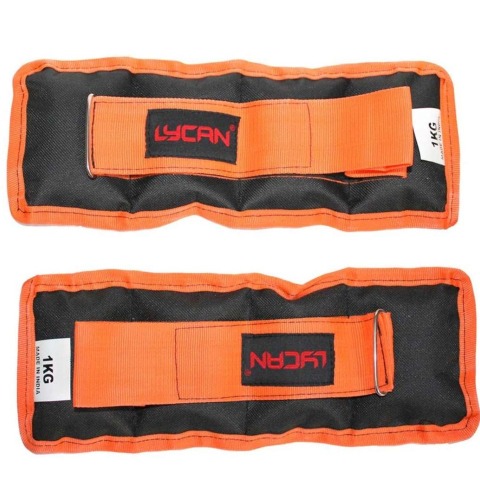 1 - Lycan Wrist and Ankle Weights,  Orange  2 kg 