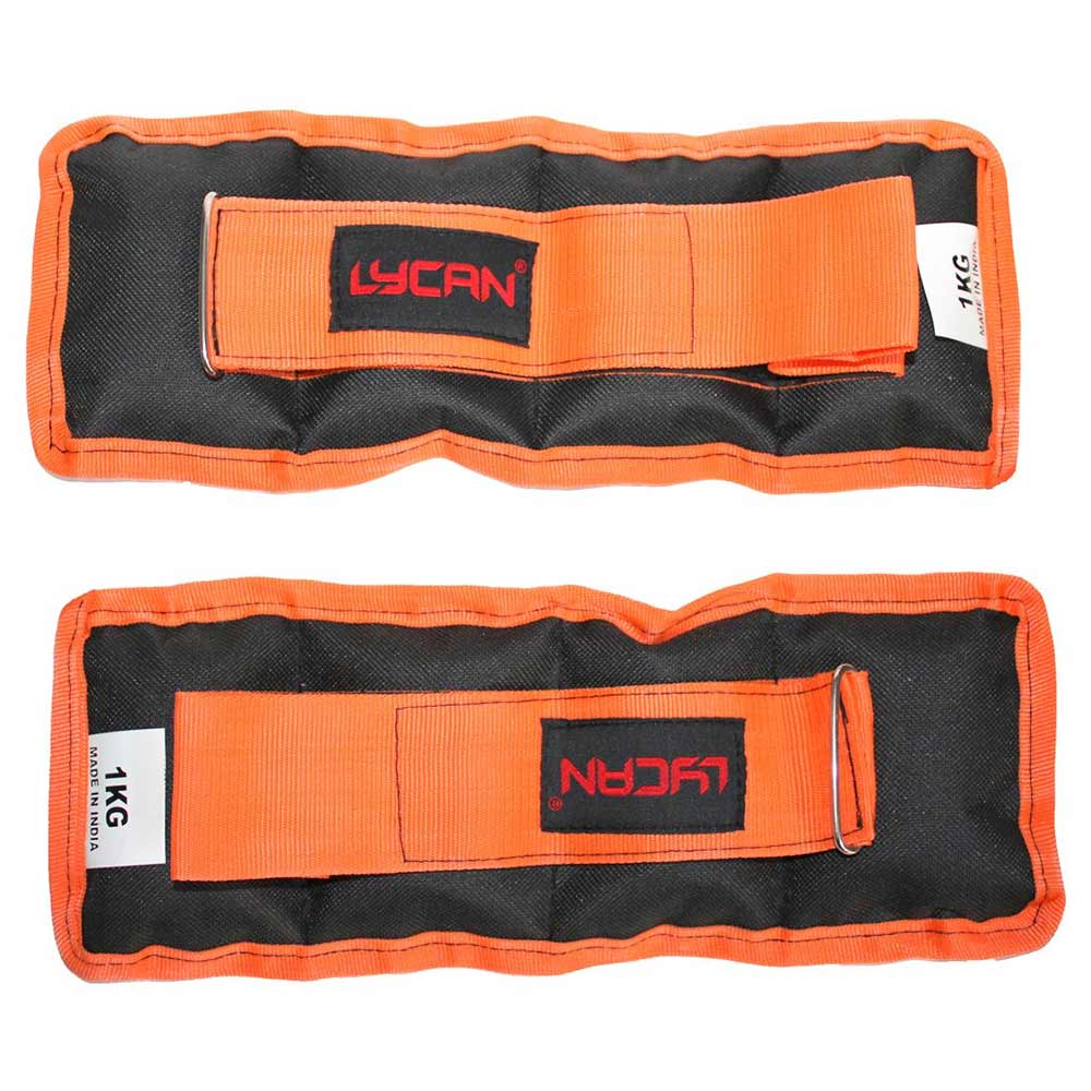 1 - Lycan Wrist and Ankle Weights,  Orange  2 kg 