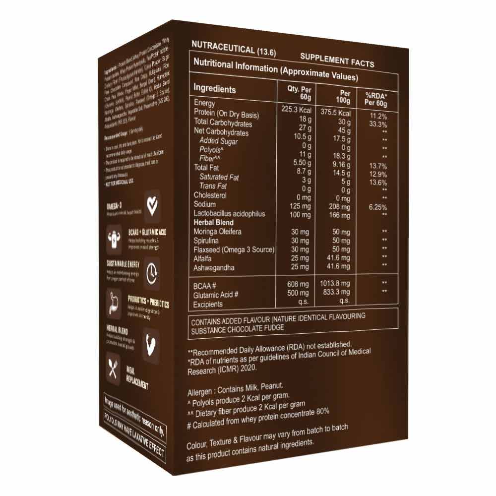 3 - HealthXP Protein Bars (18g Protein),  6 bar(s)  Chocolate Fudge 