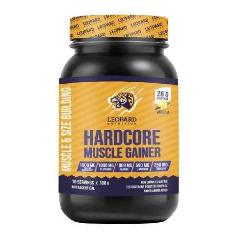 1 - Leopard Nutrition Hardcore Muscle Gainer,  2.2 lb  Vanilla 