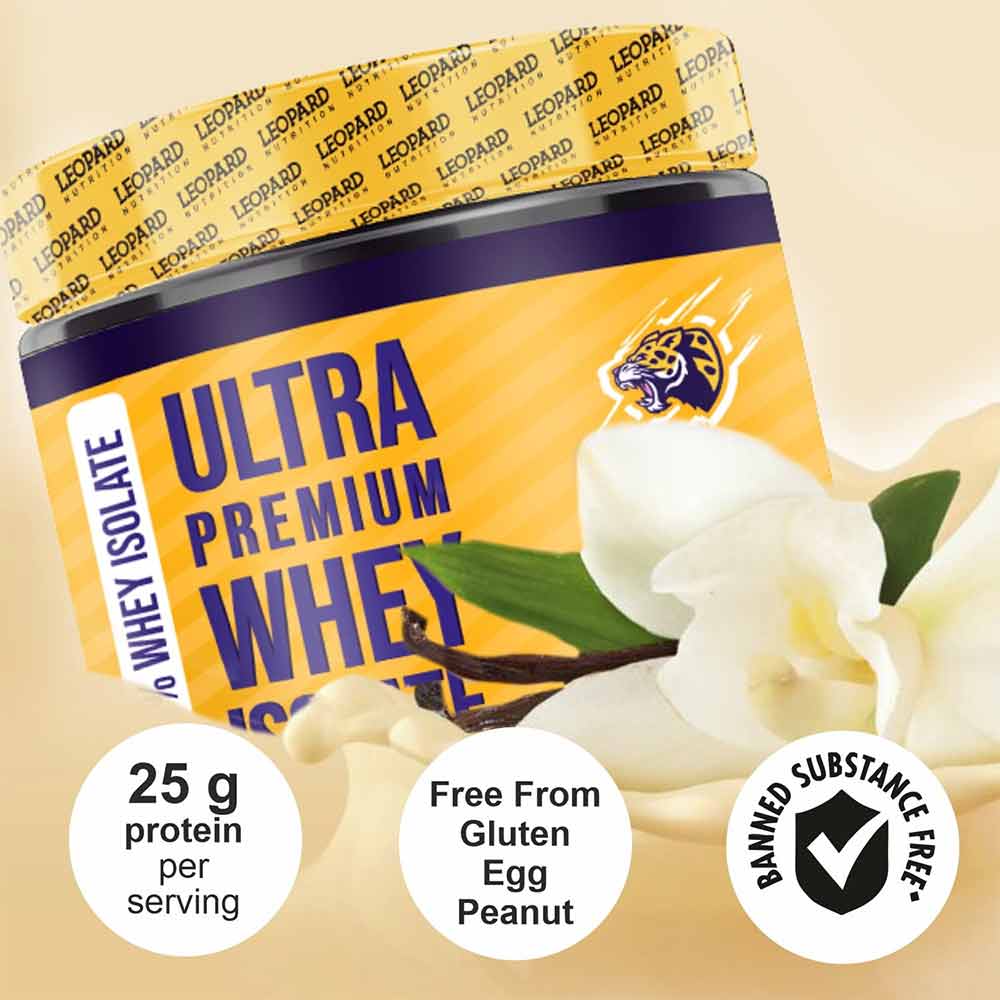 2 - Leopard Nutrition Ultra Premium Whey Isolate,  0.52 lb  Vanilla 