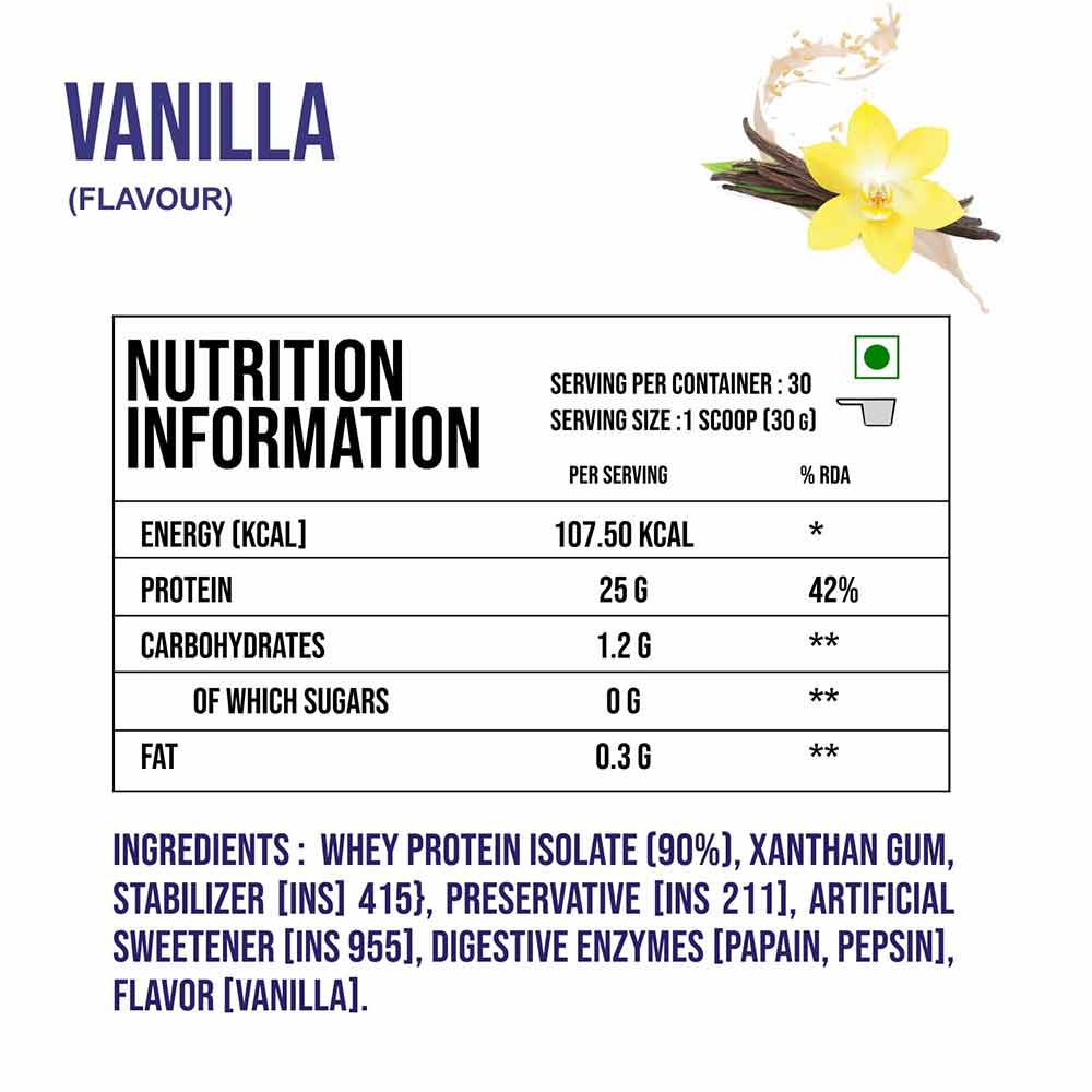 3 - Leopard Nutrition Ultra Premium Whey Isolate,  1.98 lb  Vanilla 