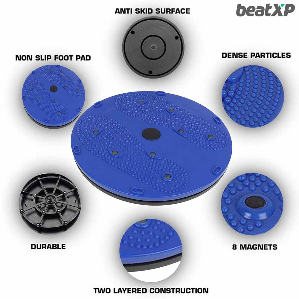 4 - beatXP Tummy Twister ABS Exerciser,  Black and Blue  100 kg 