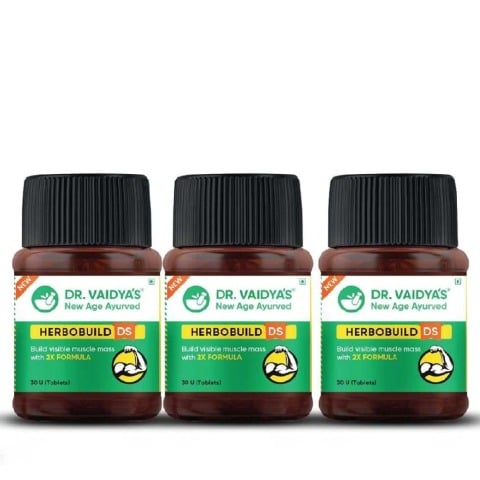 1 - Dr. Vaidya's Herbobuild DS (Pack of 3), 30 capsules
