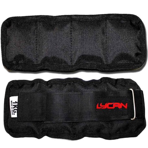 1 - Lycan Wrist and Ankle Weights,  Black  2 kg 