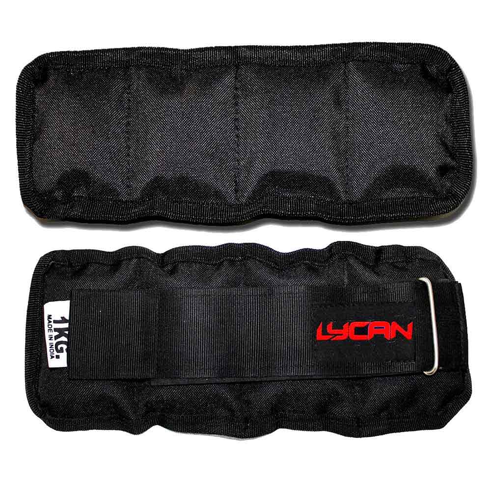 1 - Lycan Wrist and Ankle Weights,  Black  2 kg 