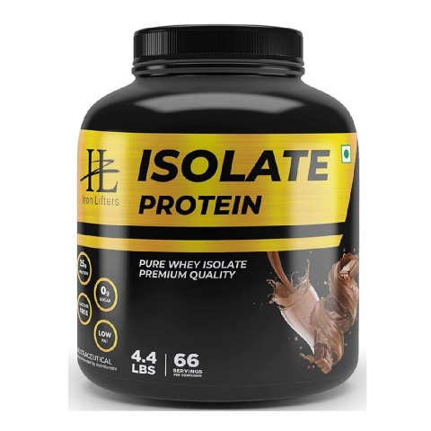 1 - IRON LIFTERS Isolate Whey Protein,  4.4 lb  Chocolate 