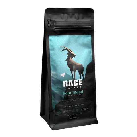 1 - Rage Coffee Soul Blend Ground Coffee,  250 g  French Press (Coarse) 